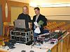 Rudle im Gespr�ch mit dem Techniker