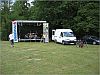 Aufbauarbeiten zum 5. Parkfest