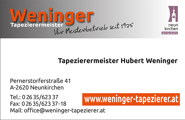 Tapezierer Weninger